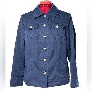 Alia NWOT petite denim look mid-weight unlined women's Jacket